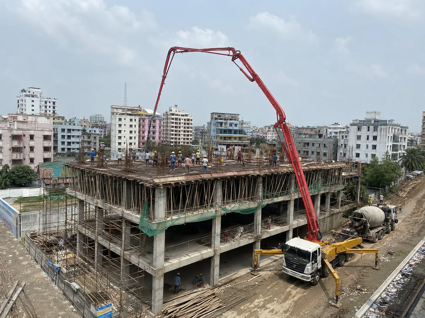 কংক্রিট বুম পাম্প ভাড়া
