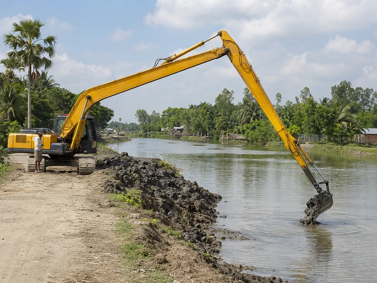 গ্রামীণ নদীপাড় dredging - RentCTG.com Bangladesh equipment rental image 5