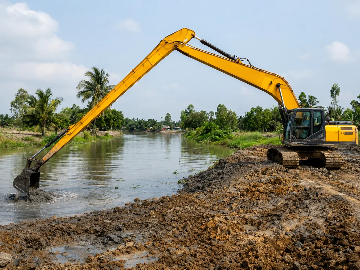 ক্যানেল ক্লিনিং ও embankment work - RentCTG.com Bangladesh equipment rental image 6