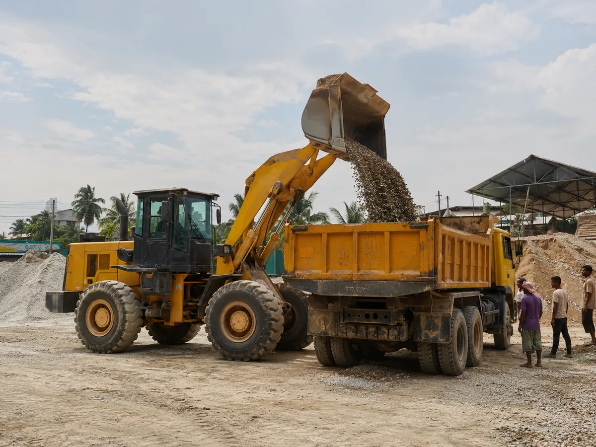 পেলোডার truck loading - RentCTG.com Bangladesh equipment rental image 7