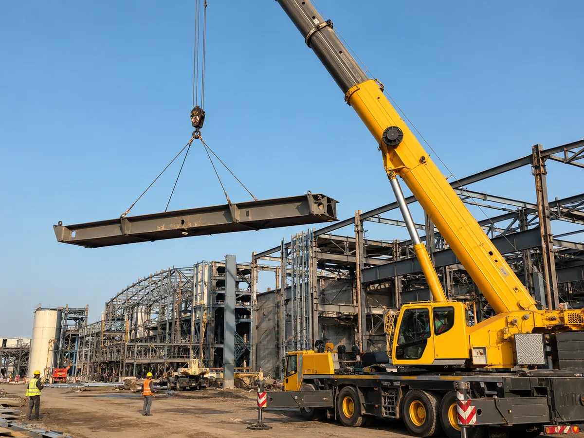 steel beam crane lifting - RentCTG.com Bangladesh equipment rental image 15
