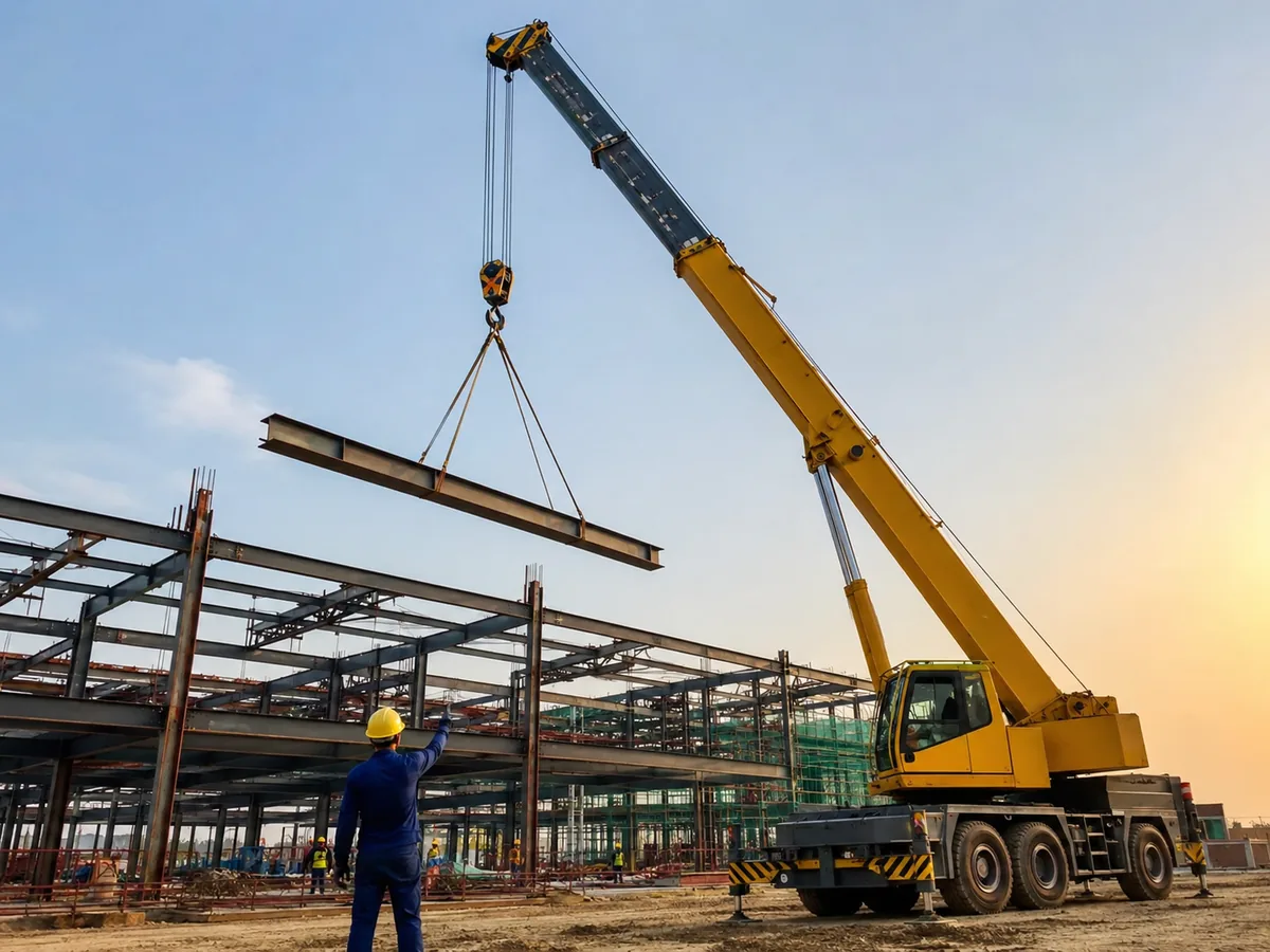 ক্রেন rigging ও signal coordination - RentCTG.com Bangladesh equipment rental image 16