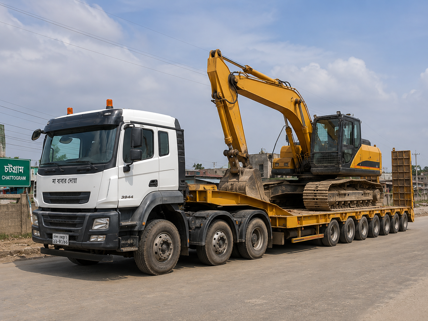 ২০ টন excavator carrier reference